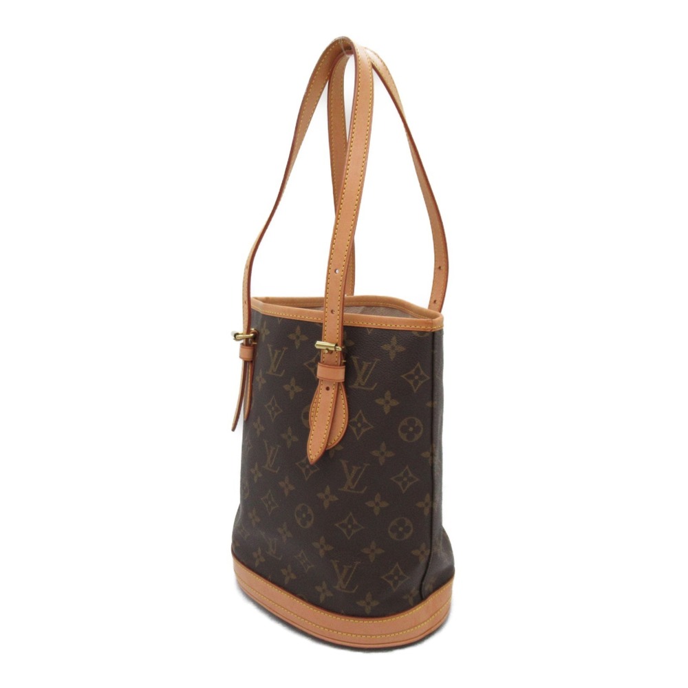 Louis Vuitton Bag Bucket Brown Tote Monogram PM - Picture 3 of 10
